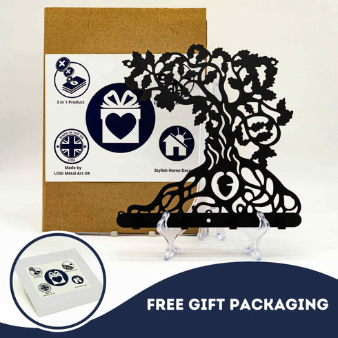 Tree of Life Wall Hook Door Hanger Coat Towel Holder Housewarming Gift  Hallway Cloakroom Porch Mounted Plaque Home Decor Metal